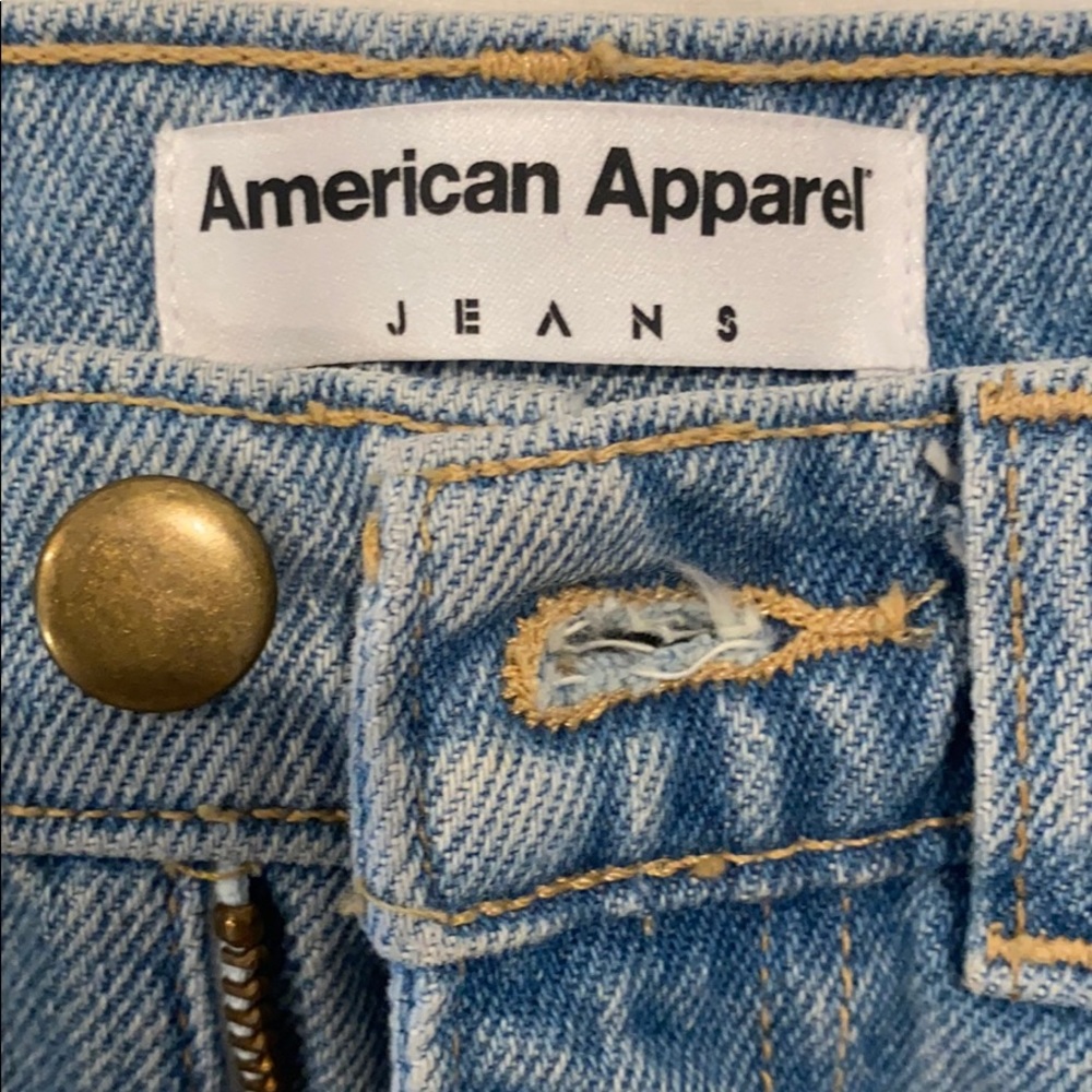 American Apparel Denim Shorts Aesthetic